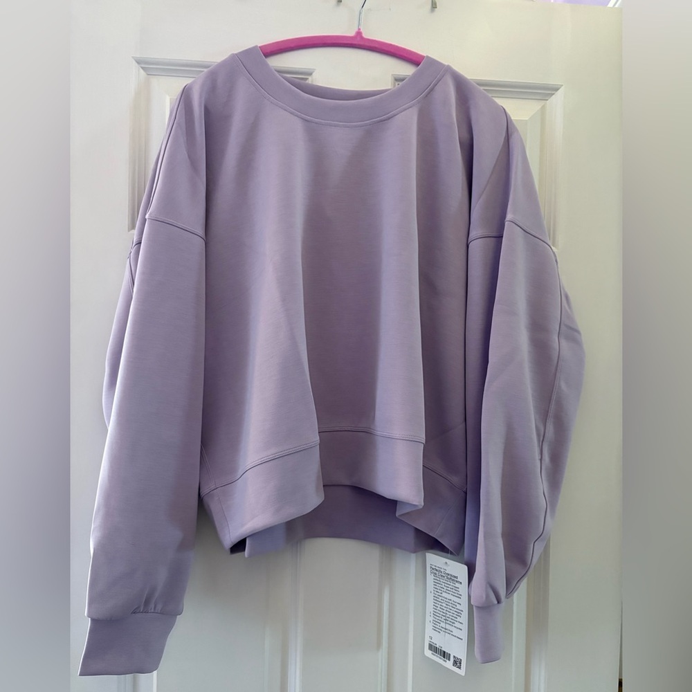 SOLD NWT Lululemon Perfectly Oversized Crop Crew Softstream